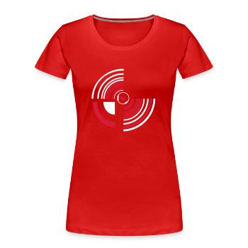 circle - Women's Premium Organic T-Shirt - red - Front - Mia (176cm)