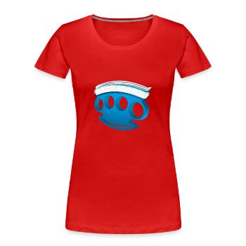 Schlagring Zahnbürste - Geschenk lustig - Frauen Premium Bio T-Shirt - Rot - Vorne - Mia (176cm)