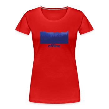 Mountains Climbers Nature Adventure - Women's Premium Organic T-Shirt - red - Front - Mia (176cm)
