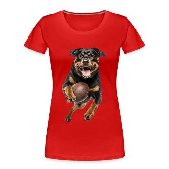 Rottweiler - T-shirt bio Premium Femme - rouge - Devant - Mia (176cm)