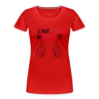 Richter / Gerechtigkeit / Richterin / Judge / - Frauen Premium Bio T-Shirt - Rot - Vorne - Mia (176cm)