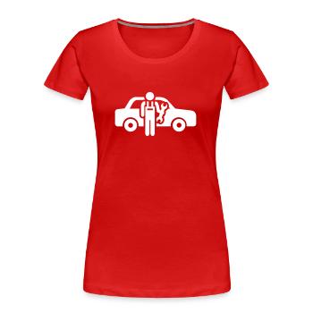 Mechaniker - Frauen Premium Bio T-Shirt - Rot - Vorne - Mia (176cm)
