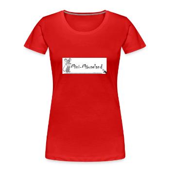 Logo SW - Frauen Premium Bio T-Shirt - Rot - Vorne - Mia (176cm)