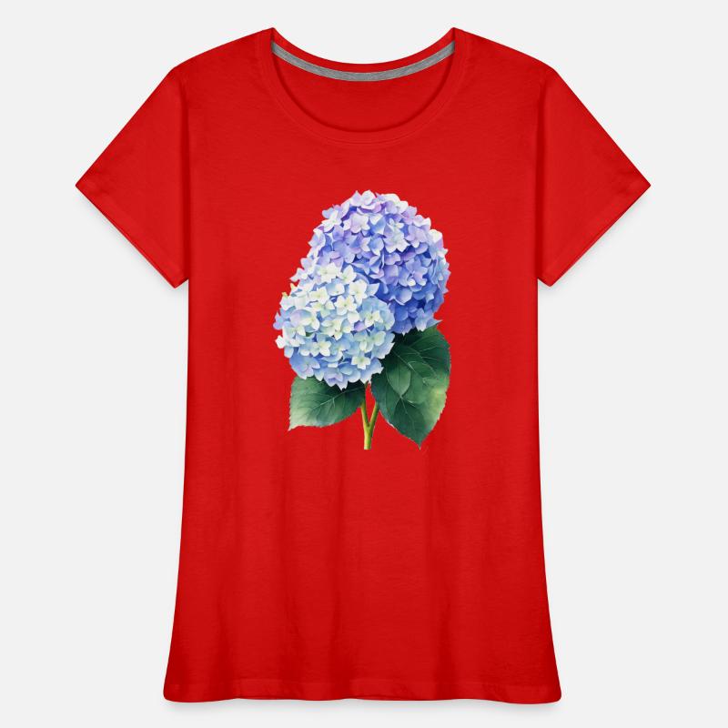 hydrangea Frauen Premium Bio T-Shirt