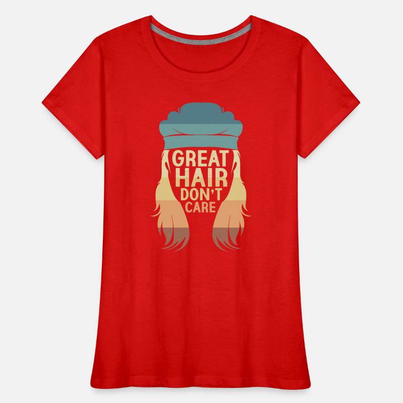 Coupe mullet coupe mulet T-shirt bio Premium Femme