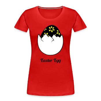 easter egg - Women's Premium Organic T-Shirt - red - Front - Mia (176cm)