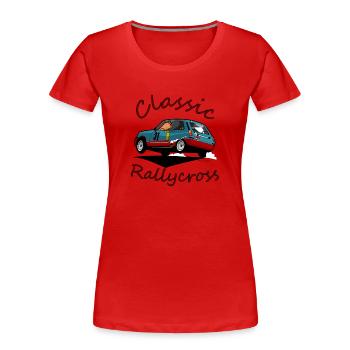 Rallycross - Frauen Premium Bio T-Shirt - Rot - Vorne - Mia (176cm)