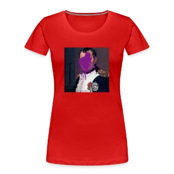 Napoleon Graffiti - Frauen Premium Bio T-Shirt - Rot - Vorne - Mia (176cm)