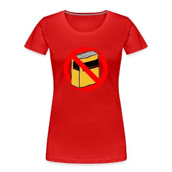 Duden orthographe merci idée de cadeau allemand - T-shirt bio Premium Femme - rouge - Devant - Mia (176cm)