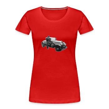 BLACK THURSDAY stock market crash - Women's Premium Organic T-Shirt - red - Front - Mia (176cm)