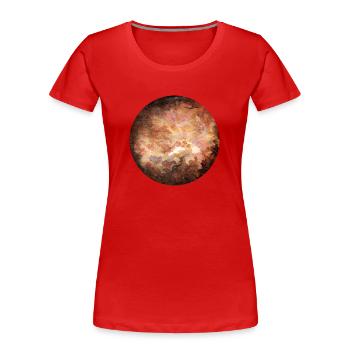 Venus - Frauen Premium Bio T-Shirt - Rot - Vorne - Mia (176cm)