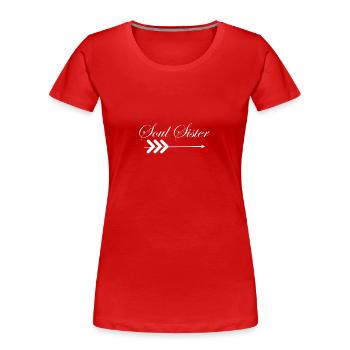 soul sister - Frauen Premium Bio T-Shirt - Rot - Vorne - Mia (176cm)