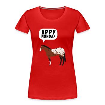 Appaloosa Horse Ranchers Riders Horse Show - Frauen Premium Bio T-Shirt - Rot - Vorne - Mia (176cm)