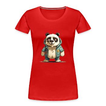 Kal the streum - Frauen Premium Bio T-Shirt - Rot - Vorne - Mia (176cm)