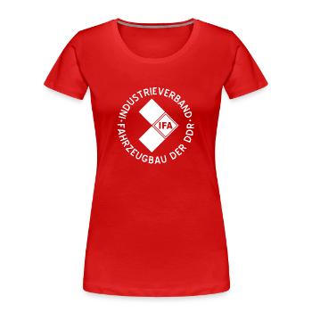 IFA weiss - Frauen Premium Bio T-Shirt - Rot - Vorne - Mia (176cm)