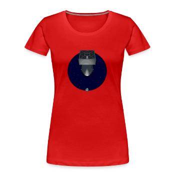 Drawing bomb - Women's Premium Organic T-Shirt - red - Front - Mia (176cm)
