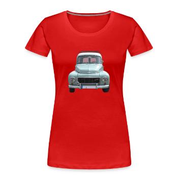 Buckelvolvo voiture ancienne - T-shirt bio Premium Femme - rouge - Devant - Mia (176cm)