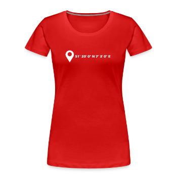 Velbert coordinates - Women's Premium Organic T-Shirt - red - Front - Mia (176cm)