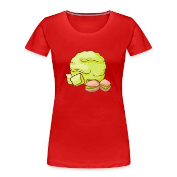 Pistachio ice cream ice cream ice cream ice cream ice cream - Women's Premium Organic T-Shirt - red - Front - Mia (176cm)