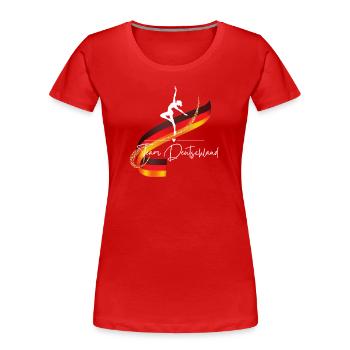 Dance, Team Germany, Dancer, Dancing - Women's Premium Organic T-Shirt - red - Front - Mia (176cm)