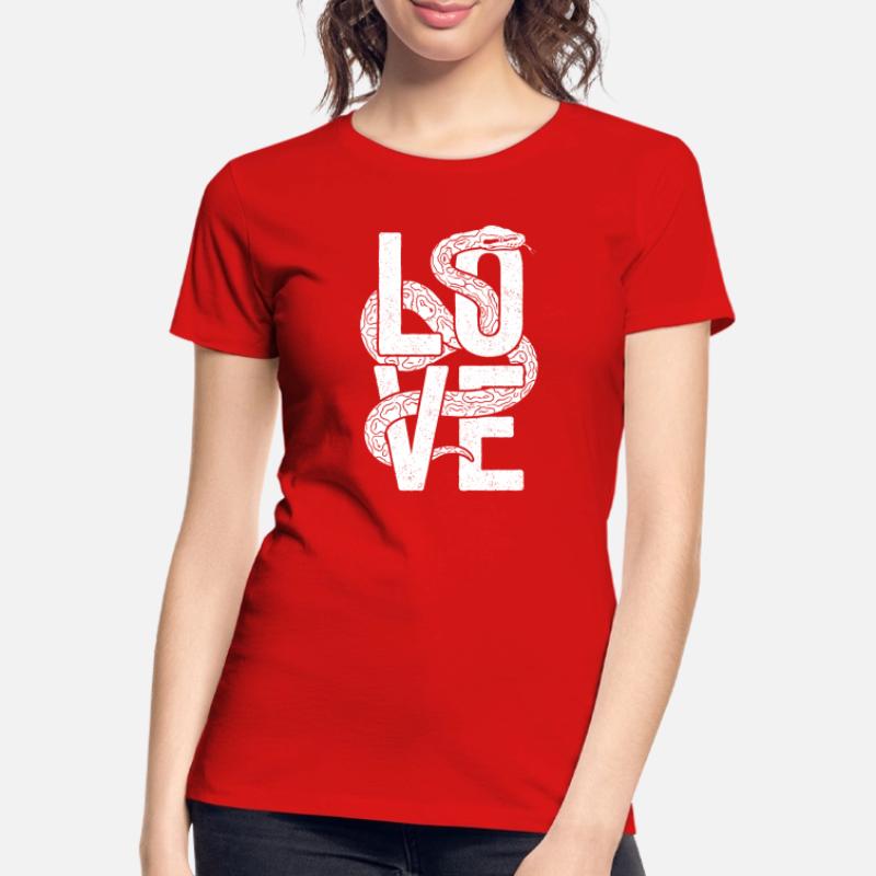 King Python Snakes LOVE Terrarium Python Women's Premium Organic T-Shirt