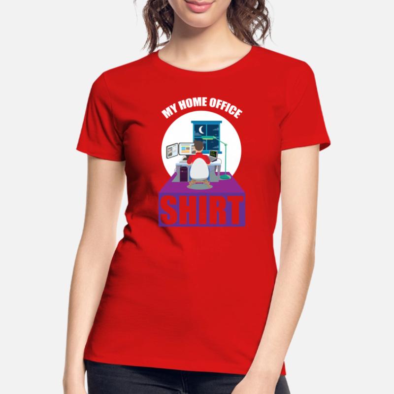 Night Shift Coder Programmer Desk Graphic Frauen Premium Bio T-Shirt