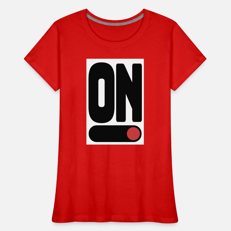 Affiche ON Statement Minimal Design T-shirt bio Premium Femme