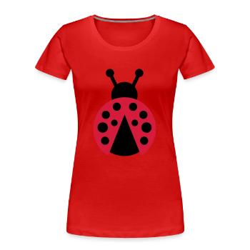 bug - Frauen Premium Bio T-Shirt - Rot - Vorne - Mia (176cm)