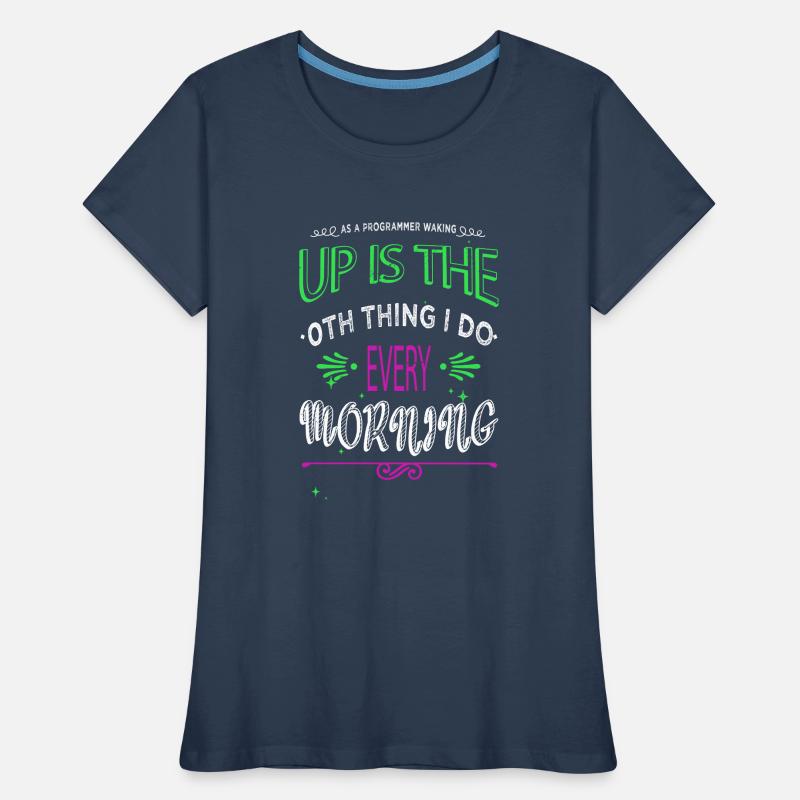 Ordinateur Informaticien Frontend Developer Computer T-shirt bio Premium Femme