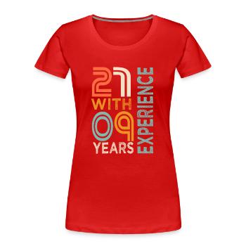 30th Birthday Gift 30th Anniversary - Women's Premium Organic T-Shirt - red - Front - Mia (176cm)