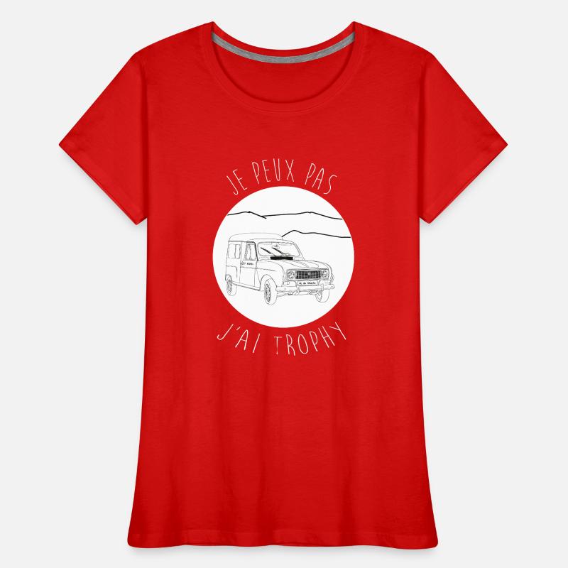 Ich kann nicht, ich habe Trophäe, dunkle Kleidung Version Frauen Premium Bio T-Shirt