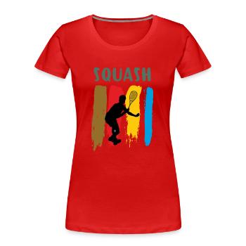 Squash - Frauen Premium Bio T-Shirt - Rot - Vorne - Mia (176cm)