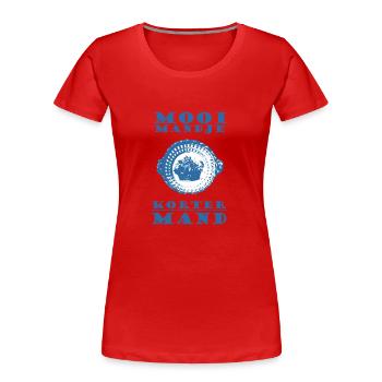 Maxims Beautiful Basket Shorter Basket - Crazy Shirt - Women's Premium Organic T-Shirt - red - Front - Mia (176cm)