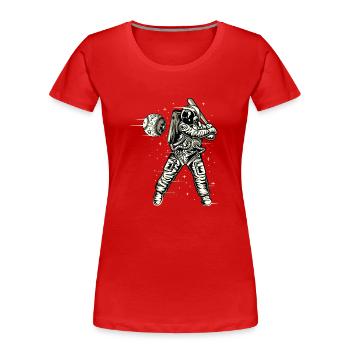 World Championship Baseball - Women's Premium Organic T-Shirt - red - Front - Mia (176cm)