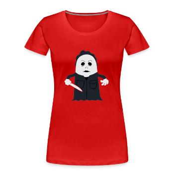Michael Booyers - Frauen Premium Bio T-Shirt - Rot - Vorne - Mia (176cm)