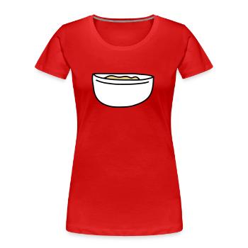Mixing Bowl - Women's Premium Organic T-Shirt - red - Front - Mia (176cm)