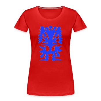 Proyecto_nuevo_-6- - Women's Premium Organic T-Shirt - red - Front - Mia (176cm)
