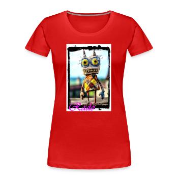 Création artistique de poupée de chiffon King City - T-shirt bio Premium Femme - rouge - Devant - Mia (176cm)