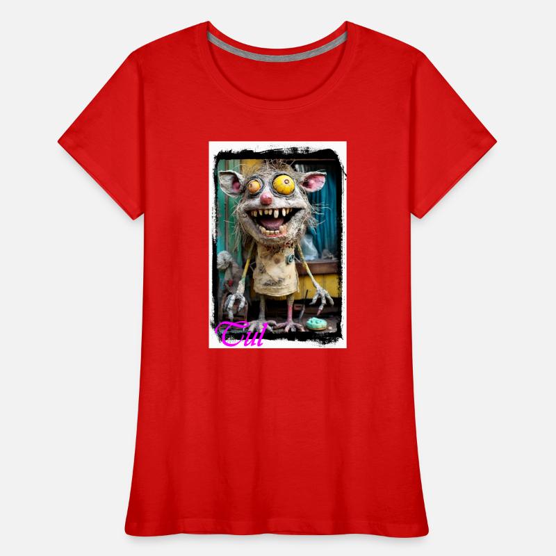 Ecstatic Horror Creature Design Punk Doll Women's Premium Organic T-Shirt