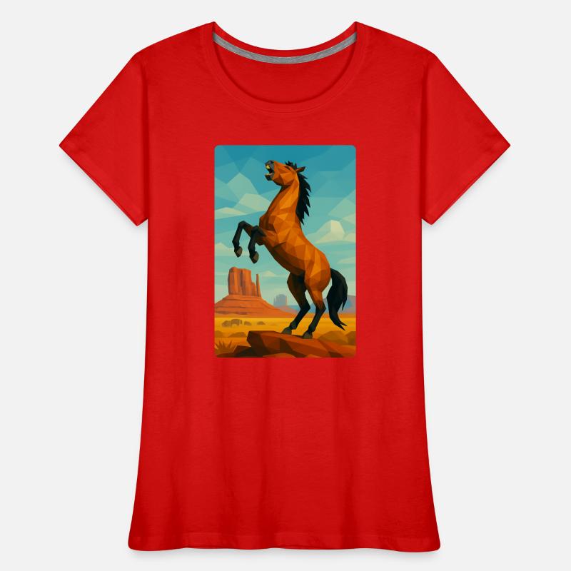 Polynature Wildpferd Frauen Premium Bio T-Shirt