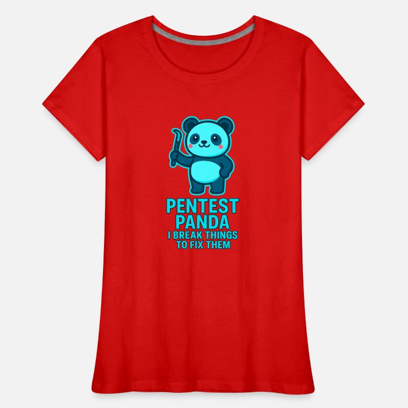 Pentest Panda: Fixing Errors Women's Premium Organic T-Shirt