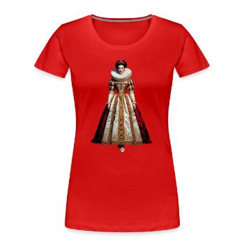 Queen Elizabeth I Cosplay - Women's Premium Organic T-Shirt - red - Front - Mia (176cm)