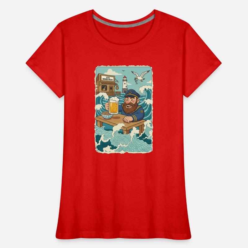 Letzte Nordsee Kneipe Frauen Premium Bio T-Shirt