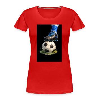 WK 2026 - Women's Premium Organic T-Shirt - red - Front - Mia (176cm)