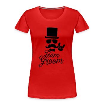 Bräutigam, Hochzeit, Ehe Stag Hen Night 4 Bachelor - Frauen Premium Bio T-Shirt - Rot - Vorne - Mia (176cm)