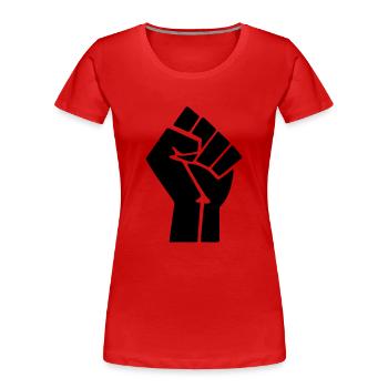 Revolution - Frauen Premium Bio T-Shirt - Rot - Vorne - Mia (176cm)