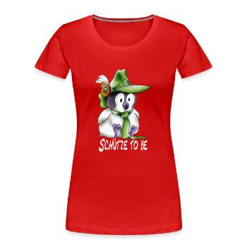 Schütze to be - Frauen Premium Bio T-Shirt - Rot - Vorne - Mia (176cm)