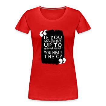 doctor programming language gift present idea - Women's Premium Organic T-Shirt - red - Front - Mia (176cm)