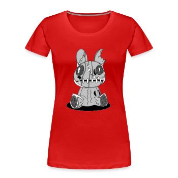 Witch's Broken Doll - Women's Premium Organic T-Shirt - red - Front - Mia (176cm)