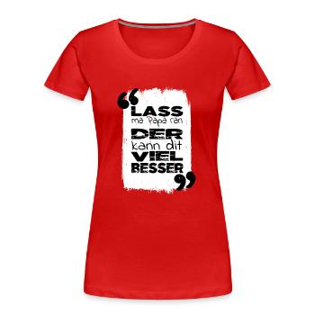 bday geek zusammenhalt 4t57369 humor elternschaft - Frauen Premium Bio T-Shirt - Rot - Vorne - Mia (176cm)